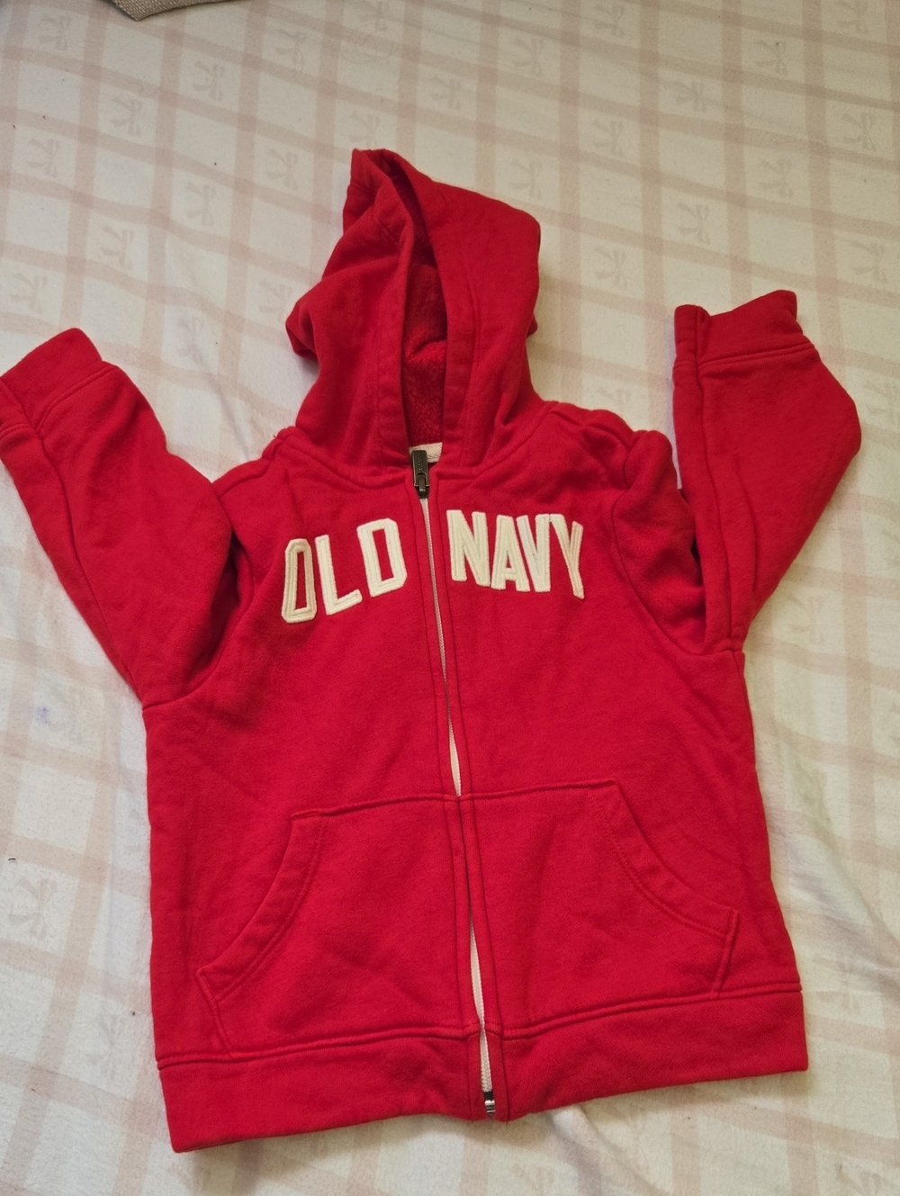 Old Navy Red Kids' Hooded Zip-Up Sweatshirt